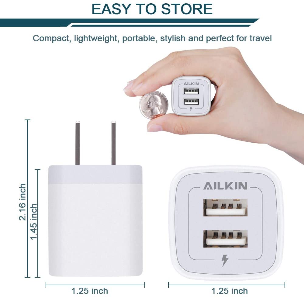 Ailkin dual port quick charger
