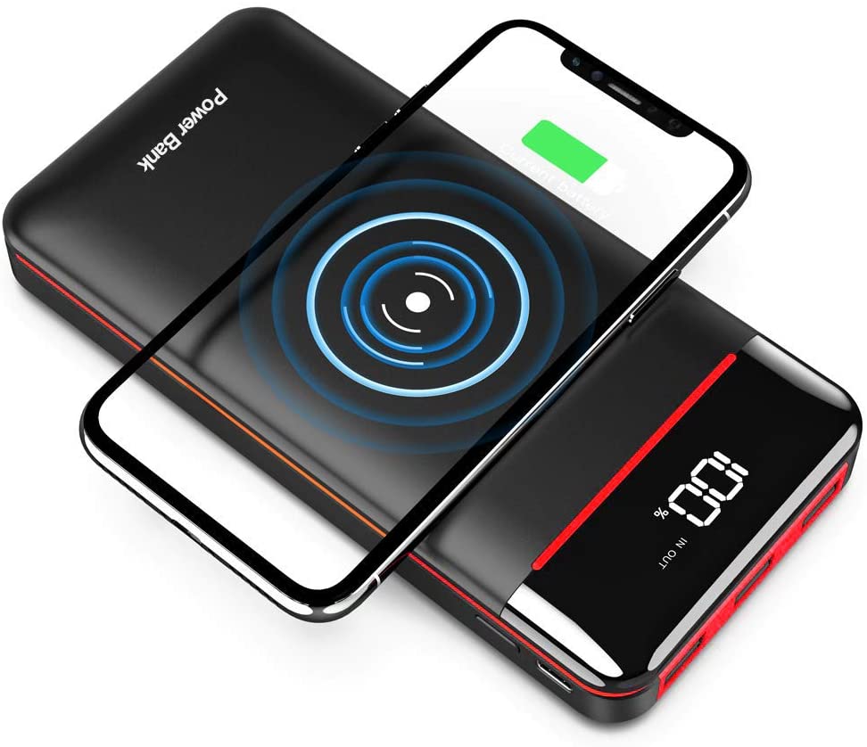 Rleron portable wireless charger and powerbank